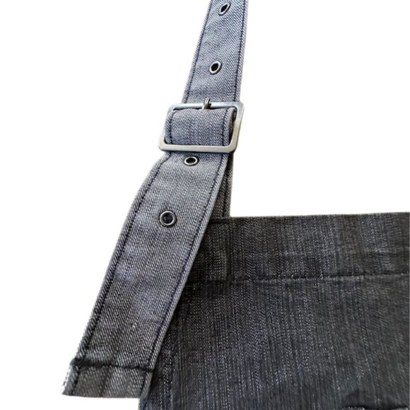 NWT Denim Bib Apron Faded Black/Grey FIRM PRICE - Picture 6 of 10